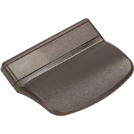 KOTARBAU Poignée de Porte de Balcon Pratique en Plastique Poignée de Fumeur Poignée de Porte de Terrasse Poignée de Fermeture Coquille (Marron Foncé)
