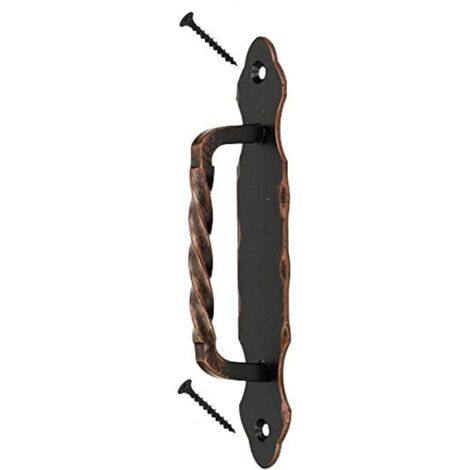 KOTARBAU Poignée de porte en fer forgé 190 mm Poignée de porte coulissante en cuivre (1/5)
