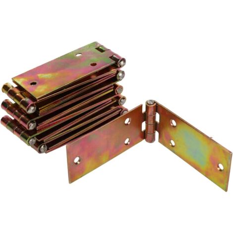 KOTARBAU Charnière de caisse - 150 x 35 mm - Lot de 10 - Galvanisé - Charnières de porte - Charnières de placard