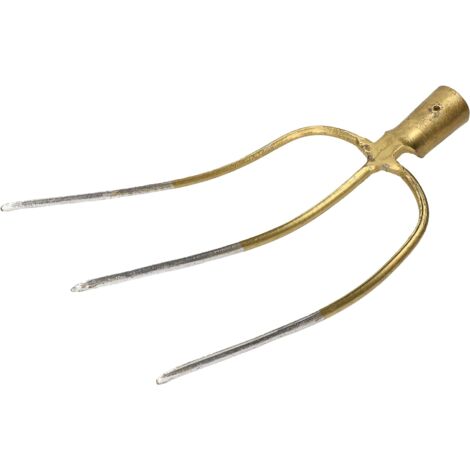 KOTARBAU Fourchette à foin 3 dents Fourchette à foin Fourchette de jardin Fourche à fumier Fourche de jardin Fourche à bêche Fourchette pour jardin et agriculture