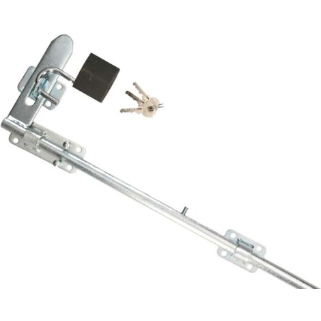 KOTARBAU Verrou de porte 800 x 180 mm avec cadenas (1/5)