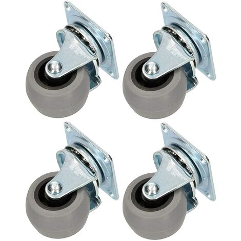 KOTARBAU Lot de 4 roulettes pour meuble Ø 40 cm Convient pour tous les sols (1/5)