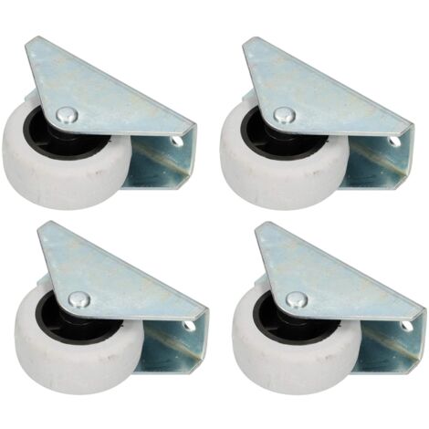 KOTARBAU 4 Pcs Roulettes de Transport Ø 40 mm en Caoutchouc avec Boîtier en Acier Roulettes de Meuble Tous Sols Roulettes Pivotantes Roulettes Coulissantes Roulettes Fixes
