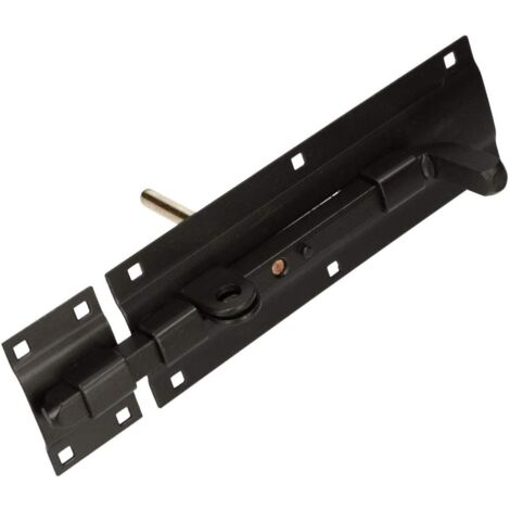 KOTARBAU Verrou à boulon 230/77 - Verrou de porte double face - Noir - En métal