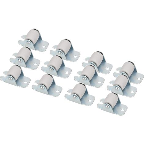 KOTARBAU Roulettes de transport 22 mm / 33 mm en caoutchouc uni Cadre en acier Roulettes pivotantes pour tous les sols, caisses à outils (12, 22 mm) (1/5)