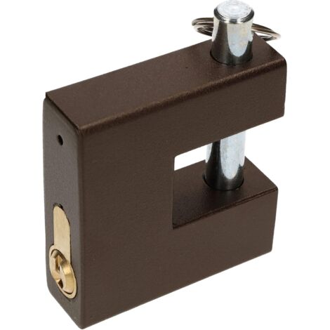KOTARBAU Serrure à boulons massive - 77 x 70 x 23 mm - Sécurité anti-effraction - Cadenas universel en U massif trempé (1/5)