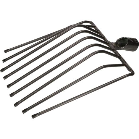 KOTARBAU Fourche 9 Dents Fourche À Fumier Fourche Incurvée Travaux De Ferme Travaux Agricoles