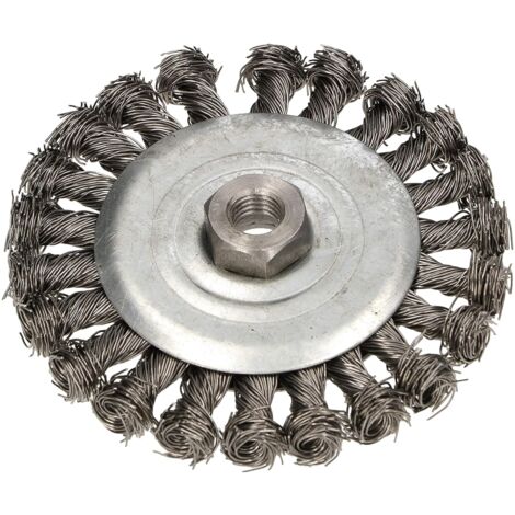 KOTARBAU Brosse circulaire 125 mm avec filetage M14 pour meuleuse d'angle. (1/5)