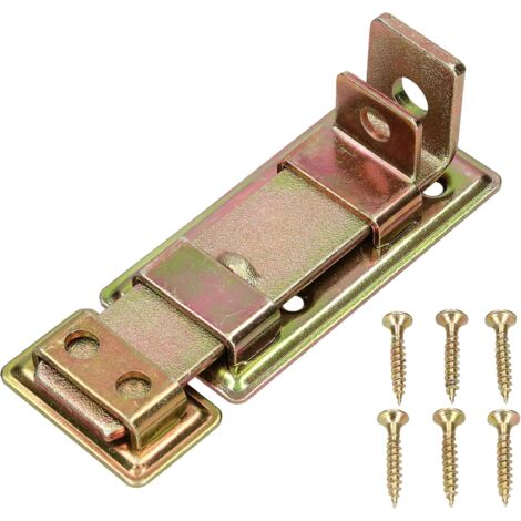 KOTARBAU Verrou droit 130 mm jaune galvanisé universel (1/5)