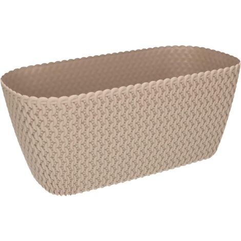 KOTARBAU Jardinière Mocca 300 mm Ovale pour Balcons et Intérieurs Modernes (1/5)