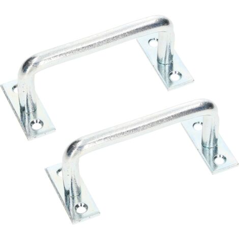 KOTARBAU Lot de 2 poignées de porte universelles galvanisées - 110 x 12 mm (1/5)