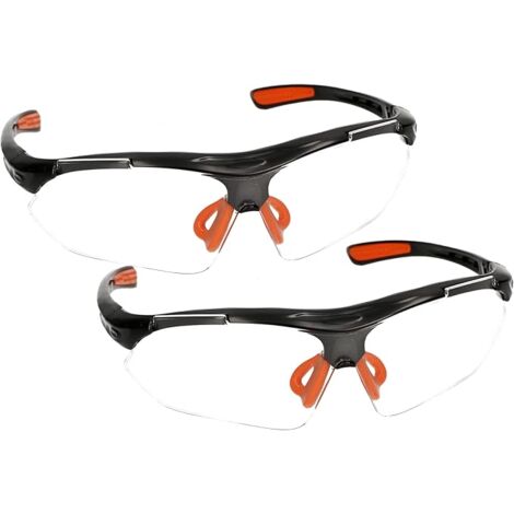 KOTARBAU Lot de 2 paires de lunettes de protection pour les yeux contre les éclaboussures, les éclats et la poussière - Légères et professionnelles (1/5)