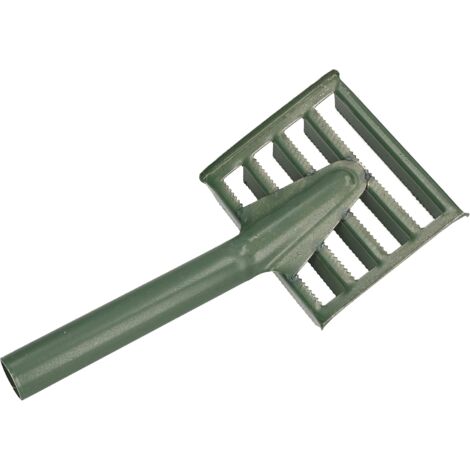KOTARBAU Étrille métallique 120 x 100 mm - Grattoir pour chevaux - Vert (1/5)