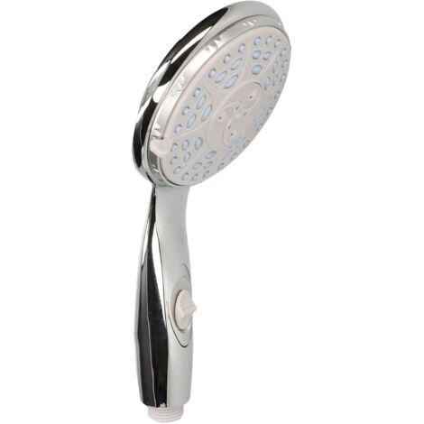 KOTARBAU Pommeau de douche 5 modes 240 x 120 mm chromé pour douche avec fonction Start-Stop (1/5)
