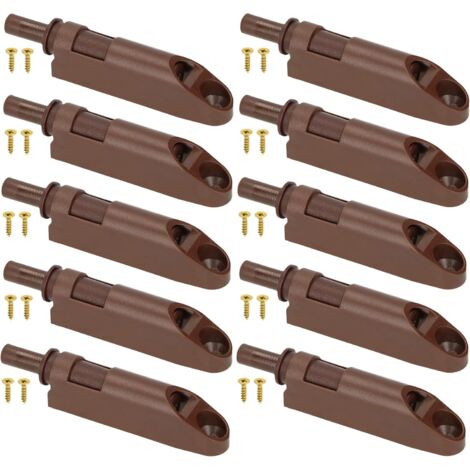 KOTARBAU Lot de 10 amortisseurs pour portes de meubles avec adaptateur Marron SoftClose pour meubles (1/5)