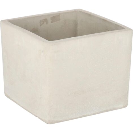 KOTARBAU Pot de fleurs carré - 16 x 16 cm - Pour plantes - En béton décoratif (1/5)