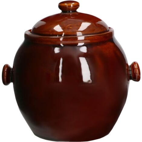 KOTARBAU Casserole en céramique de 2,5 l avec couvercle pour la cuisson - Passe au micro-ondes (1/5)