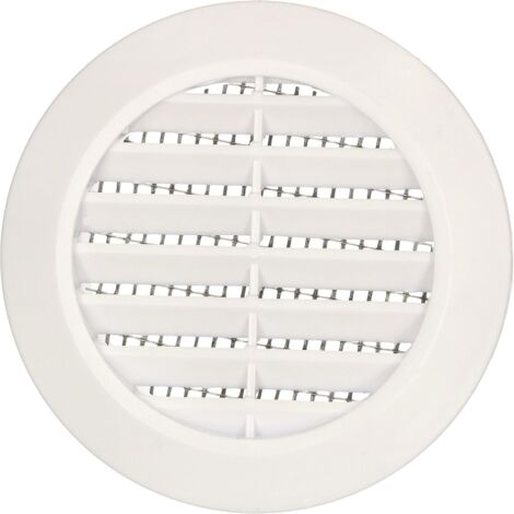 KOTARBAU Grille de ventilation blanche ronde diamètre 60 mm avec moustiquaire