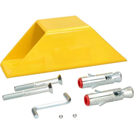 KOTARBAU Ancre de fixation pour ancrage au sol en béton pour vélo et moto - Jaune (1/5)