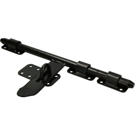 KOTARBAU Verrou de porte de garage Noir 340 mm