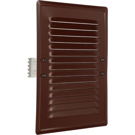 KOTARBAU Grille d'aération en métal avec moustiquaire Marron 165 x 230 mm (1/5)