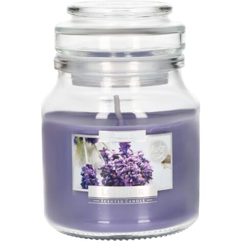 KOTARBAU Bougie parfumée dans un verre avec couvercle - Idée cadeau - Bougies décoratives d'aromathérapie - Durée de combustion jusqu'à heures (petit, lavande) (1/5)
