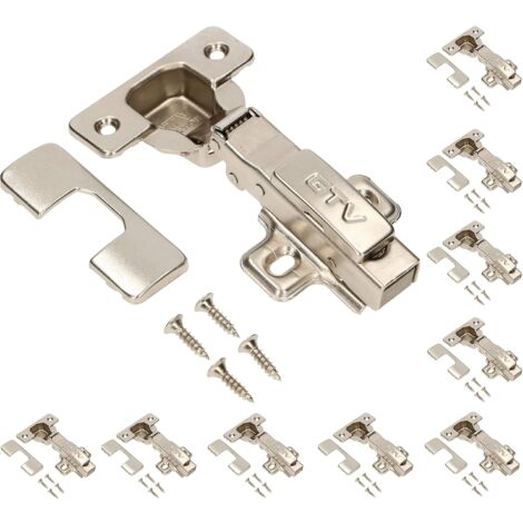 KOTARBAU Charnière de meuble 35mm à Fermeture Automatique pour Armoires Charnière hydraulique pour Porte superposée Fermeture silencieuse Nécessaire dans chaque maison (1/5)