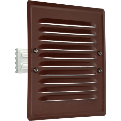 KOTARBAU Grille d'aération en métal avec moustiquaire Marron 165 x 165 mm (1/5)