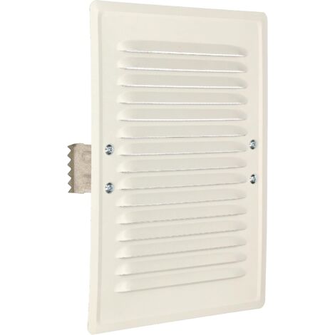 KOTARBAU Grille d'aération 165 x 230 mm en métal avec moustiquaire Blanc (1/5)