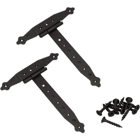 KOTARBAU Lot de 2 pentes croisées 250 mm - Ruban de magasin - Plaque de construction - Ferrure de porte - Raccord en bois - Charnière en T - Revêtement par pulvérisation (1/5)