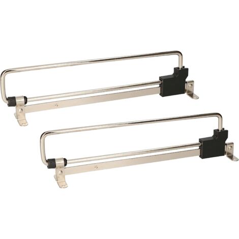 KOTARBAU Lot de 2 tringles à vêtements extensibles 250 mm pour armoire (1/5)