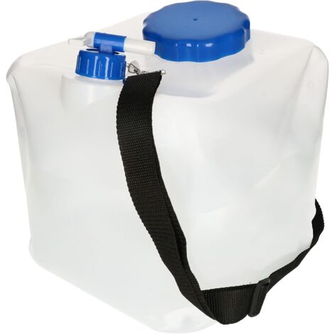 Lot De 2 Bidons D'eau Pliables Avec Robinet – 5 L + 10 L, Portables, étanches, Pour Camping, Festivals