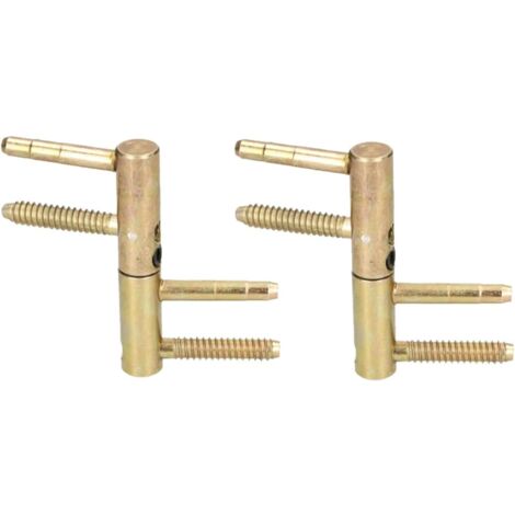KOTARBAU Lot de 2 bandes de perçage universelles en laiton de 14 mm - Pour porte d'entrée - Robuste - Grande capacité de charge - Tête de cylindre réglable (1/5)