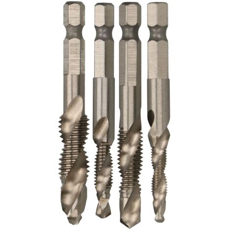 KOTARBAU Jeu de 4 tarauds en acier rapide Ø 5, 6, 8, 10 mm (1/5)