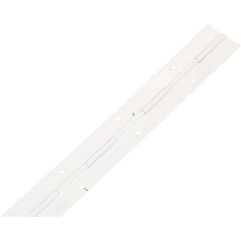 KOTARBAU Charnière pour piano 300/31 mm - Toutes les couleurs - Divisible/coupable - Charnière de meuble - Stable - 10 - Blanc (1/3)