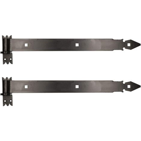 KOTARBAU Lot de 2 bandes de porte 600 mm avec galon de porte - Charnière de porte - Fixation de porte - Acier inoxydable - Revêtement par poudre (1/5)