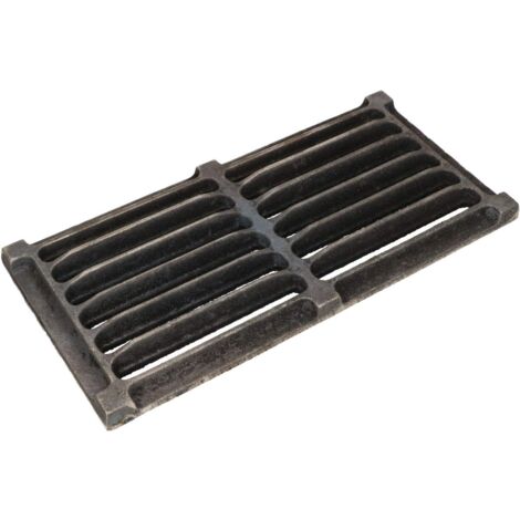 Kotarbau – Grille de cheminée en fonte 30,7 x 15 cm – Résistante à haute température – Adaptée pour poêles et cheminées – Facile à nettoyer