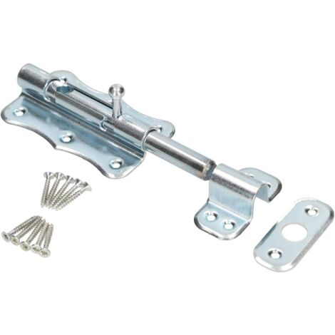 KOTARBAU Verrou de porte - Toutes tailles - Verrou de serrure - Verrou de porte - Verrou de porte - Verrou de meuble - 100 mm (1/5)