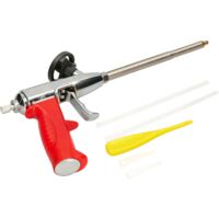 KOTARBAU Pistolet à mousse pour montage de mousse en acier inoxydable robuste Adaptateur Teflon