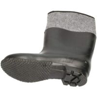 KOTARBAU Bottes en caoutchouc - Unisexe - Bottes de travail - Bottes de travail - Imperméables - Bottes d'hiver - Bottes de pluie, noir/gris, 43 EU