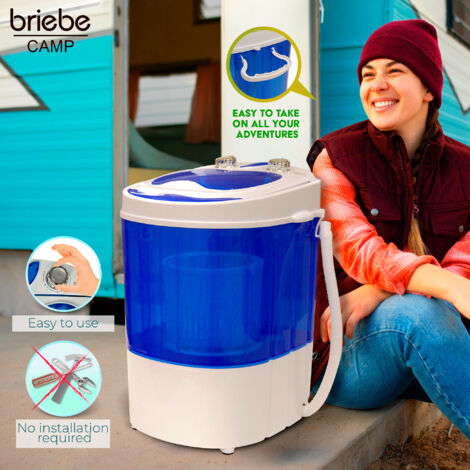 Mini Machine à Laver Portable 10 Litres - 4 Modes Automatiques - Pour Vêtements Bébé, Sous-vêtements - Idéale Camping, RV
