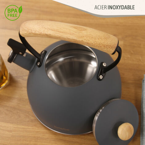 Bouilloire à sifflet inox - Baumalu boutique