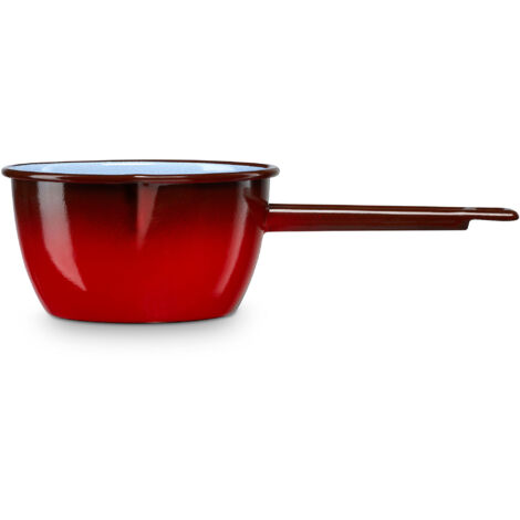 IBILI - Casserole avec couvercle Volcan, 20 cm, Acier émaillé