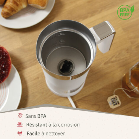 Mousseur à Lait Électrique SHARDOR - 3 Modes (Chaud, Froid, Chauffage), 500W, Autonettoyant