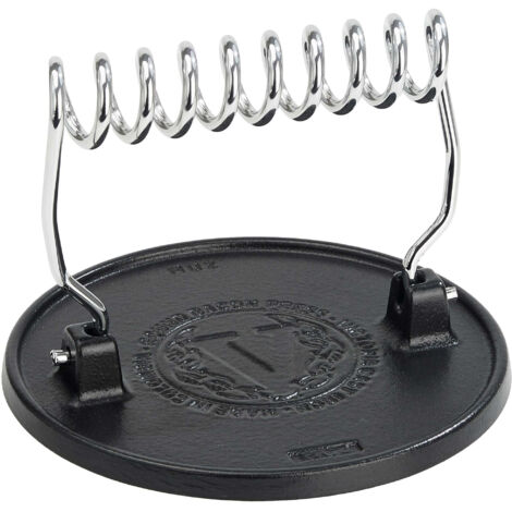 Victoria 36843 Smash Burger Press, Presse Viande Hachée, Fonte 16,5cm pour Grillades, sans PTFE Noir (1/5)