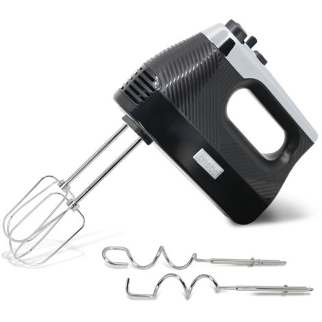 KitchenAid Mélangeur à Main 5 Vitesses KHM5QOB - Noir Mat - Batteur Turbo Inox