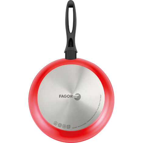 Fagor maxima poêle à frire induction 20 cm aluminium forgé, antiadhésif  écologique sans pfoa rouge FAGOR Pas Cher 