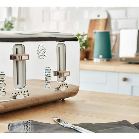 Set petit-déjeuner nordique Swan Bouilloire 2200W + Grille-pain 2 tranches  900W