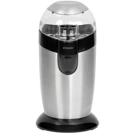 Bomann KSW 445 Moulin à café électrique, 120 W, 40 grammes, acier inoxydable, gris et noir. (1/5)