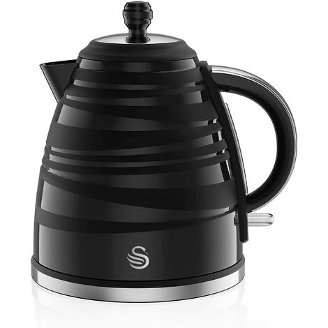 Retro Bouilloire, 1,8 L, Acier Inoxydable sans BPA, Résistance Cachée, sans Fil, SWAN, SK14630CN, 3000, Crème - Bouilloire - Achat & prix